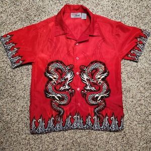 Vintage, Y2k Extreme Limit Dragon Button Up🐲